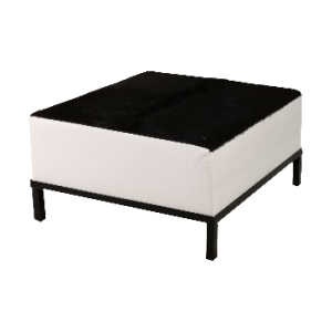 XL Hocker schwarz mit Husse 3571
